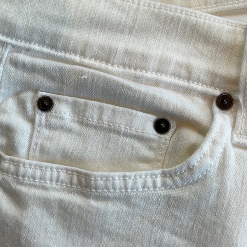 Principle Optimist Fringed Hem White Jeans  Size 31 - Picture 8 of 8